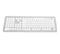 KKPLZZ 108 Key German Keyboard Keycaps Minimalist Mechanical Keyboard Translucent Keycaps for 61 64 68 84 87 96 98 100 104 108 Keyboards (White)