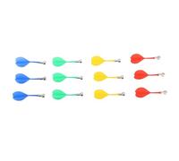 KKPLZZ 12Pcs Magnetic Darts, Plastic Replacement Darts with Powerful Magnetism for Magnet Dartboard, Kids Adults Target Game Toys Red Green Blue Yellow