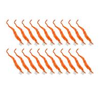 KKPLZZ 20 Pcs Furry, Soft Touch Plush Material Cute Fuzzy, with 4 Colors for Party Decorations, Kids Toys and Cat Toys (Orange)