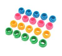 KKPLZZ 20 Pcs Silicone Thread Holder, 4 Color Spool Hugger Prevents Loose Threads, with Anti Unwinding Design, for Home Embroidery and Sewing Machine Spools