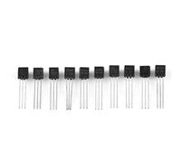 KKPLZZ 200pcs 10 Values Silicon Transistors Assortment BC337, BC327, 2N2222, 2N2907, 2N3904, 2N3906