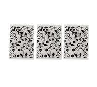 KKPLZZ 3 Pcs Embossing Folders, Plastic Template for Card Making, Create Raised Designs for Paper Crafts, with Embossing Machine, for Spellbinders