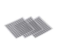 KKPLZZ 3D Scanning Reflective Points, 3 Sheets 100pcs per Sheet with 3mm ID 6mm OD, Reusable Sun Proof High Reflectivity, for 3D Scanner Motion Catching Gait Analysis