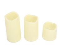 KKPLZZ 3pcs Lifelike LED Flameless Candles, 3D Realistic Wick Effect with Remote Control, Timer RGB Color Changing for Wedding Party Home Decor