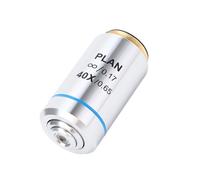 KKPLZZ 40X Infinity Objective Lens, Wide Field of View High Transmittance with Standard Thread for Biological Microscopes
