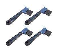 KKPLZZ 4pcs Horse Hoof Pick Brushes, Equestrian Grooming Supplies with Ergonomic Handle and Storage Hole for Cleaning Horse Hooves, Muddy Boots