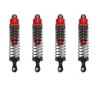 KKPLZZ 4PCS Oil Pressure Shock Absorbers, Aluminum Alloy RC Car Shock Damper Set with Precise Oil Pressure Structure for 1/10 Scale RC Car 85mm (Red)