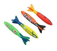 KKPLZZ 4pcs Swimming Pool Toys, Brightly Colored Diving Toys for Underwater Fun, with Safe Durable Material, for Swimming Training Kids Age 3 and Up