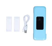 KKPLZZ Automatic Touchless Toilet Flusher, Infrared Sensor 0.25S Induction Smart Flushing with IPX5 and 2000mAh Battery, for Restaurants Hotels Public Places (Blue)