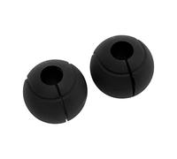 KKPLZZ Barbell Grips Thick Silicone Round 6.6cm Pair 24mm | High Density Silicone, Dumbbell Handles, Wrist Load Distribution, Strength Training, 25mm 28mm 30mm Fit