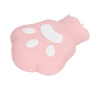 KKPLZZ Bear Silicone Hot Water Bag, Microwave Heating Warm Water Bottle with Cute Portable Shape for Discomfort Relief (Pink)