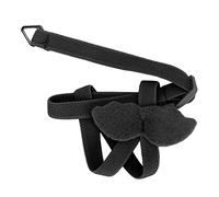 KKPLZZ Bird Harness Leash, Angel Wings Design with Soft Plaincloth and Bite Resistant Metal Chain, Easy to Put On for Outdoor Training, Suitable for Parakeets Cockatiels 70-120g Birds (Black)