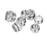 KKPLZZ Brass Faucet Adapter Kit, Male and Female Adapters with Fixed Fit Gasket for Leakproof Connection to Garden Hose and Kitchen Sink
