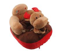 KKPLZZ Child Seat Soft Plush Sofa Comfortable Adjustable Corners Bluetooth Function Support for Baby Sitter for Indoor (Elk)