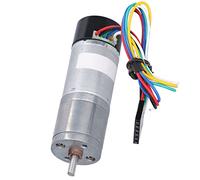 KKPLZZ DC Geared Motor with Hall Encoder Speed Measuring Feedback, for Smart Car Self Balancing Robot Camera Rocker (DC24V 60RPM)