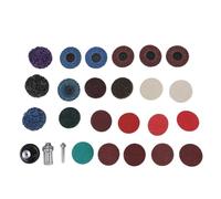 KKPLZZ Die Grinder Sanding Disc Set, 2 Inch Roll Lock Quick Change Discs with 6mm Round Shank and M14 Shank for Polishing Deburring Rust Removal on Wood Metal Plastic