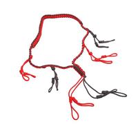 KKPLZZ Duck call lanyard, hand knitting technology durable nylon paracord, with loops for outdoor camping and adventure activities (Red)