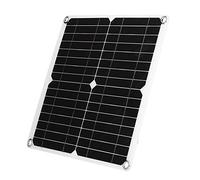 KKPLZZ Flexible Solar Panel Kit 40W Monocrystalline IP65 Portable | 18V Solar Charger Module, High Conversion Efficiency, Dual USB Ports for Phone RV Camping Hiking, Lightweight 453g Design