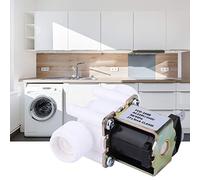 KKPLZZ G1/2 NC Plastic Electric Solenoid Valve, Normally Closed Water Inlet Valve with Precise Threads for Secure Connection, High Pressure Proof Large Water (AC220-240V)