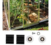 KKPLZZ Greenhouse Sliding Door Runners Halls 5×4×2 Halls Greenhouse Door Wheel Replacement Kits - 22Mm