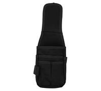KKPLZZ Hardware Tool Bag, Multifunctional Storage Organizer with Multiple Pockets for Tools and Parts, Waist Hanging Design, Made of 600D Polyester (Black Edge)