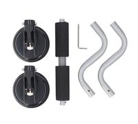 KKPLZZ Kayak Loader, Heavy Duty C Shaped Aluminum Bar with 2 Suction Cups for Secure Installation, 360 Degree Smooth Rolling Foam Pads