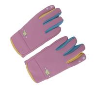 KKPLZZ Kids Cold Outdoor Gloves, Fleece Lined Windproof Non Slip Thicken Gloves with Adjustable Elastic Cuffs, for Winter Cycling Skiing Snowball