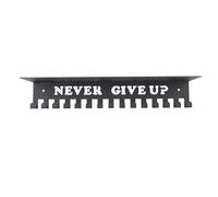 KKPLZZ Medal Hanger Wall Mount, Multiple Hooks High Load Bearing Trophy Shelf for Medals Ribbons Keys, with Sturdy Iron Construction for Home Gym Entryway (Large 11cm/4.33in)