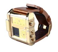 KKPLZZ Men Digital Watch Sport Water Proof LED Square Big Face 6 Digit Analogue Quartz Watch Multi Functional 3 Movement L