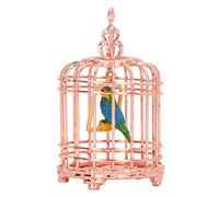 KKPLZZ Metal Dollhouse Birdcage, 1/12 1/6 Scale Miniature Bird Cage with Lightweight Durable Design, for Dollhouse Decoration Photography Prop Gift (Rose Gold)