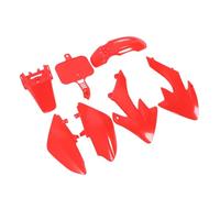 KKPLZZ Motorcycle Fairing Body Work Kit, Plastic Splash Guard Set with 7 Pieces for CRF50 XR50 Pit Dirt Bikes to (Red)