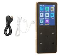 KKPLZZ MP3 MP4 Player, 1.8inch Touch Screen Bluetooth 5.0 HiFi Lossless Portable Music Player with 8GB Memory 128GB Expandable, for Sports Running Workout (Gold)