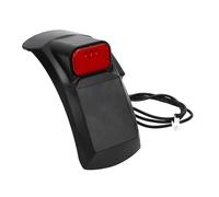 KKPLZZ Mudguard Set for Kukirin Pro Electric Scooter, ABS Impact-Proof Rear | Fits Kukirin Pro Without Drilling, High-toughness ABS, Blocks Mud and Gravel, Bright LED Tail Light with Brake Mode,