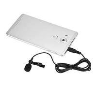 KKPLZZ on Microphone, High Sensitivity Low Noise Clear Voice 3.5mm Jack Hands Free Condenser Mic with Foam Cap, for Devices Recording Speeches