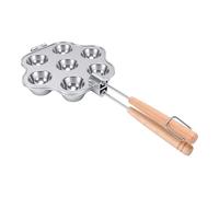 KKPLZZ Open Pies Cookie Maker, Anti Stick Aluminum Alloy Baking Pan with Wood Handles for Cupcakes Tarts and Pies