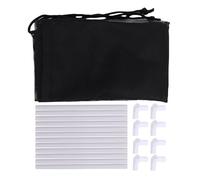 KKPLZZ Pond Filter Bag, Anti Clogging Mesh Barrier Basket with Adjustable Frame for Outdoor Ponds Waterfalls Fountains