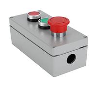 KKPLZZ Push Button Switch Box 3 Button Ip66 175x80x55mm Aluminum