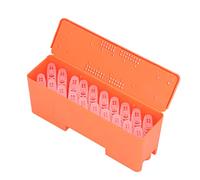 KKPLZZ Queen Bee Rearing Cage, 20Pcs Transparent King Cages with Plastic Transport Box for Beekeeping Tools, Secure Queen Cell Transportation