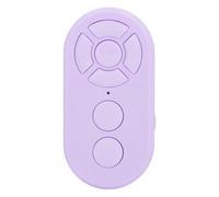 KKPLZZ Remote Control Selfie Button, Type C Rechargeable BT 4.0 10m Range, with Fast Forward Reverse Random Playback, for Video Recording Photo Taking Electronic Book Reading (Purple)