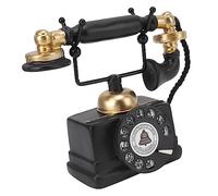 KKPLZZ Retro Decorative Telephone Model, Handmade Resin Vintage Phone Decor for Home Cafe Bar, with Natural Full Color (-14)