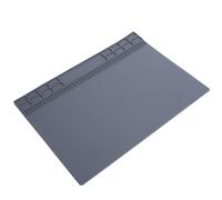 KKPLZZ Rubber Watch Repair Pad, Non Slip Anti Static Workbench Mat with Small Grooves for Screws and Tools, 35x25cm Gray