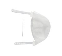 KKPLZZ Silicone Hair Coloring Highlighting Hat, Adjustable Strap Reusable Hair Dyeing Tool for Beauty Salon, with Soft Organic Material (White)