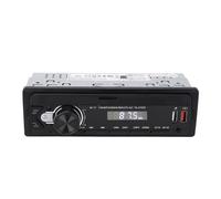 KKPLZZ Single Din Car Stereo Receiver Kit with Bluetooth 5.0, 4x60W | ABS Metal Chassis, AM/FM Tuner, USB//AUX Input, MP3/FLAC Support, Hands-free Calling