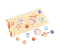 KKPLZZ Solar System Model Board Educational Movable Planets Name Board Game Preschool Learning Activity for Children