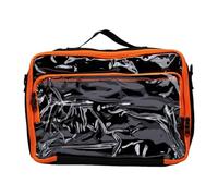 KKPLZZ Speed Cube Storage Bag with Adjustable Shoulder Strap and Detachable | Transparent Carrying Organizer for 12 Standard Cubes, Tough Nylon and EPE Foam Protection, Competition and Travel Ready