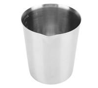 KKPLZZ Stainless Steel Measuring Cup, 304 Rustproof Milk Frothing Pitcher with Oz ML Markings, Easy Grip Handle for Home Cafe Commercial Kitchen (500ml)