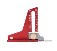 KKPLZZ Table Saw Height Gage, Woodworking Height Measurement Tool with Inch Scale and Magnet, for Accurate Fine Tuning on Cast Iron Steel Tabletop (0-2in Inch)