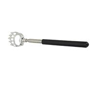 KKPLZZ Telescoping Back Scratcher, Stainless Steel Extendable Body Massager for Back Scalp and Foot, with Beer Bottle Opener, Great Gift for Seniors Friends and Pregnant Women (Black)