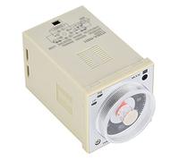 KKPLZZ Time Relay Multifunctional 8 Pin Timer 1.2s to 300h 220VAC (220VAC) | ±0.3% High Accuracy, 85%-110% Voltage Range, 47x47x90mm for Industrial Control