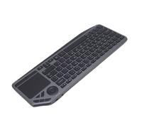 KKPLZZ Wireless Touch Keyboard, Multi System Support 3 Devices Simultaneous 7 Color Backlight, with Type C Rapid Charging 1000mAh Battery, for Android Laptop Tablet
